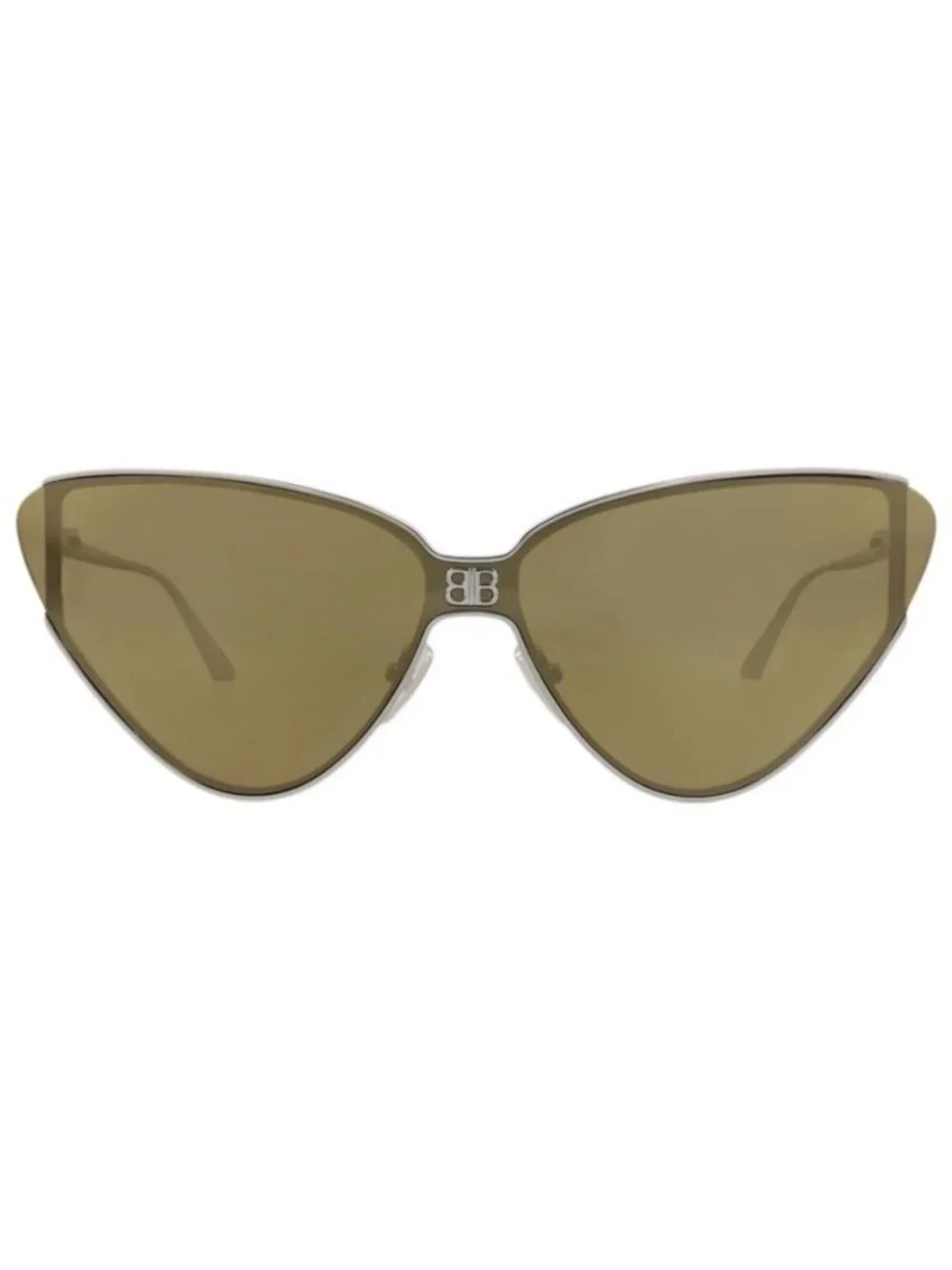 New Balenciaga Womens Cat Eye Ruthenium Ruthenium Bronze Fashion Designer Sungla